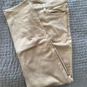 Banana Republic Beige Tapered Fit Pants